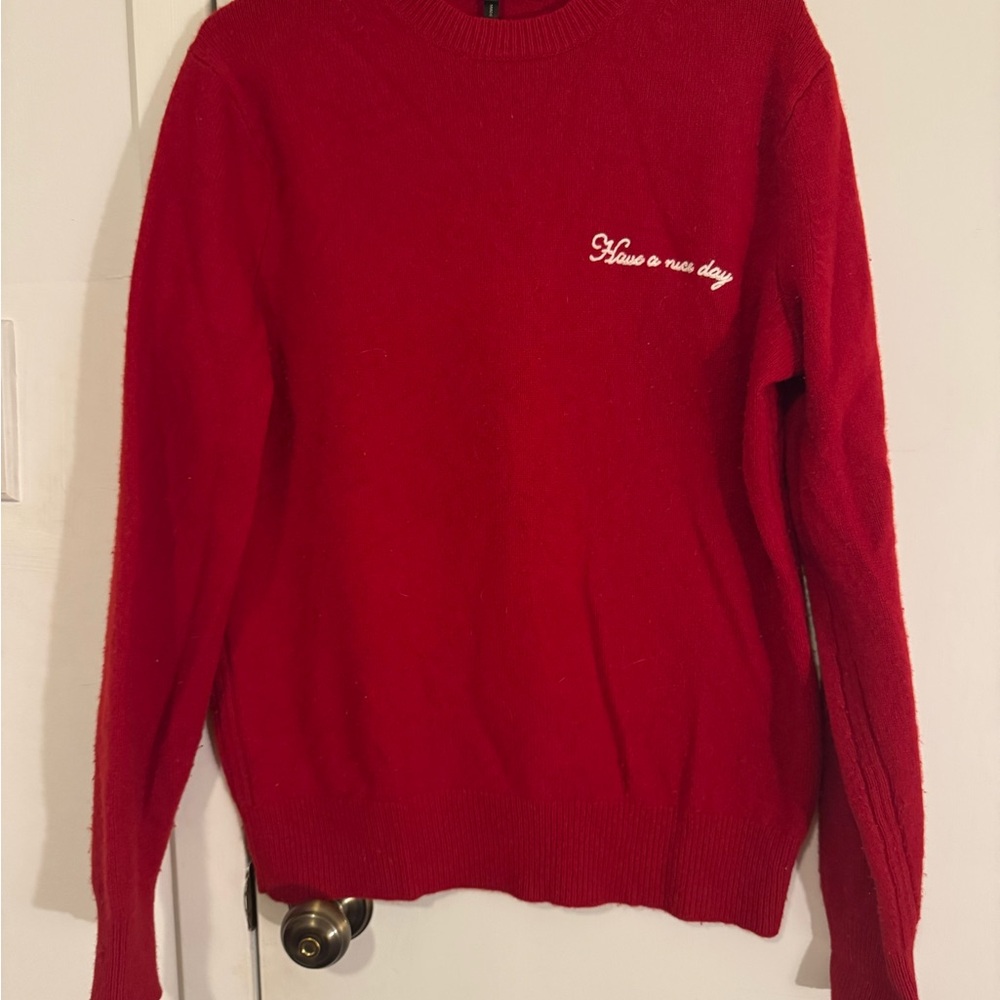 rag & bone Red Crewneck Sweater